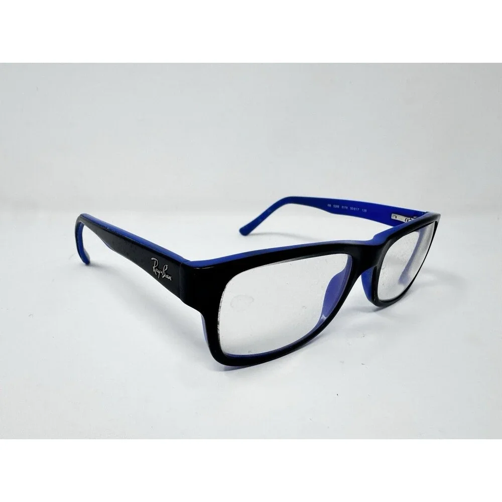 Ray-Ban RB5268 5179 Black Blue Eyeglass Frames 50-17-135 Authentic